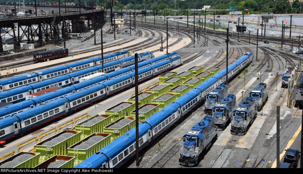 Looking north at Amtrak 30th Street yard